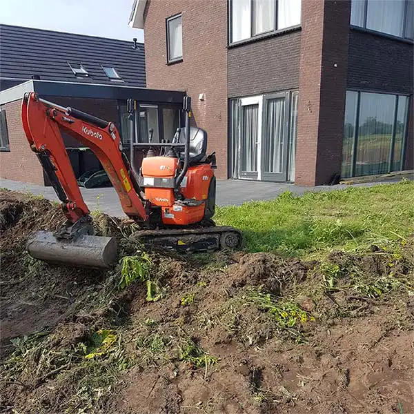 KYBOTA minigraver huren groningen 1200kg