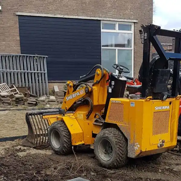 Sherpa mini shovel huren groningen